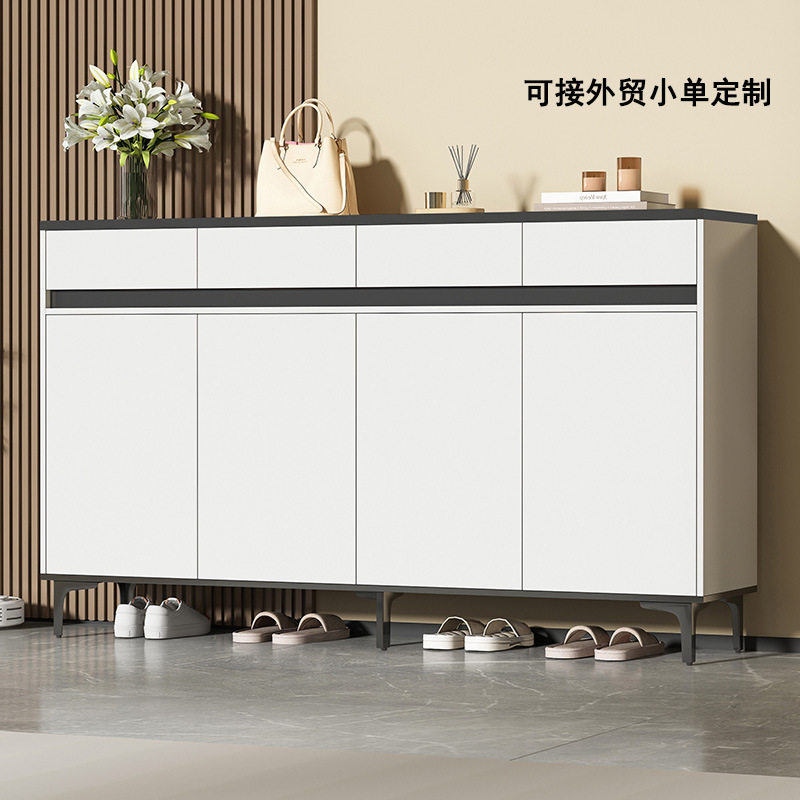 家用玄关靠墙一体收纳鞋柜