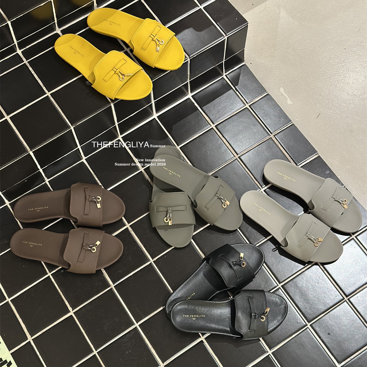 一字拖鞋女外穿平底凉拖鞋