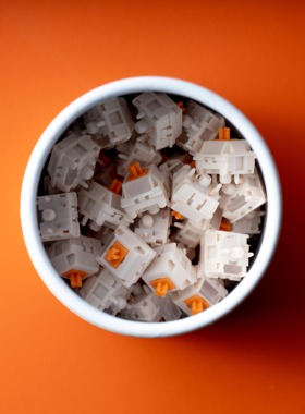 【XLLAB x HMX】橘子银轴V2 游戏轴体 脆响集中 Citrus Silver