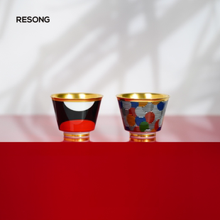 RESONG日诵家居国乐系列手工陶瓷品茗功夫茶杯主人杯送礼茶具礼物