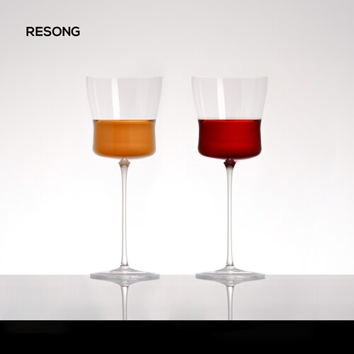 RESONG日诵家居 1833手工水晶玻璃高脚杯 礼物超薄葡萄酒杯精致