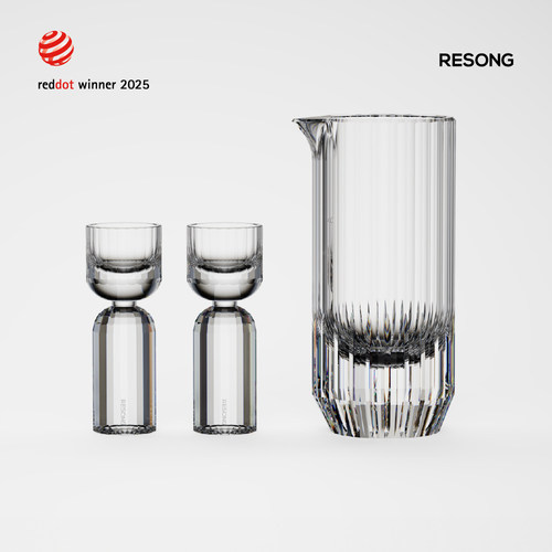 RESONG日诵皓影仿水晶白酒杯