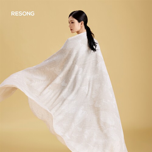 RESONG日诵亚麻保暖老钱风毯