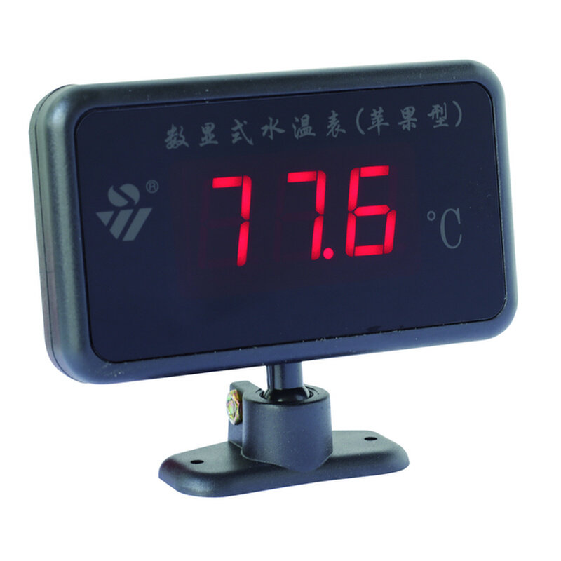 12/24v通用汽车货车挖机改装数显电子水温表报警高精度数字