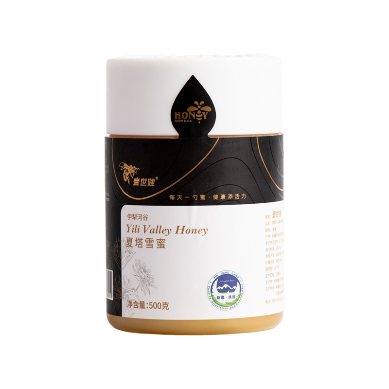 壹世健新疆黑蜂蜂蜜纯正天然槐花蜜百花蜜红花党参蜜土蜂蜜旗舰店