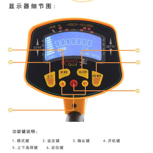 天巡MD3010II液晶显示地下金属探测器探宝寻宝仪考古探测黄金