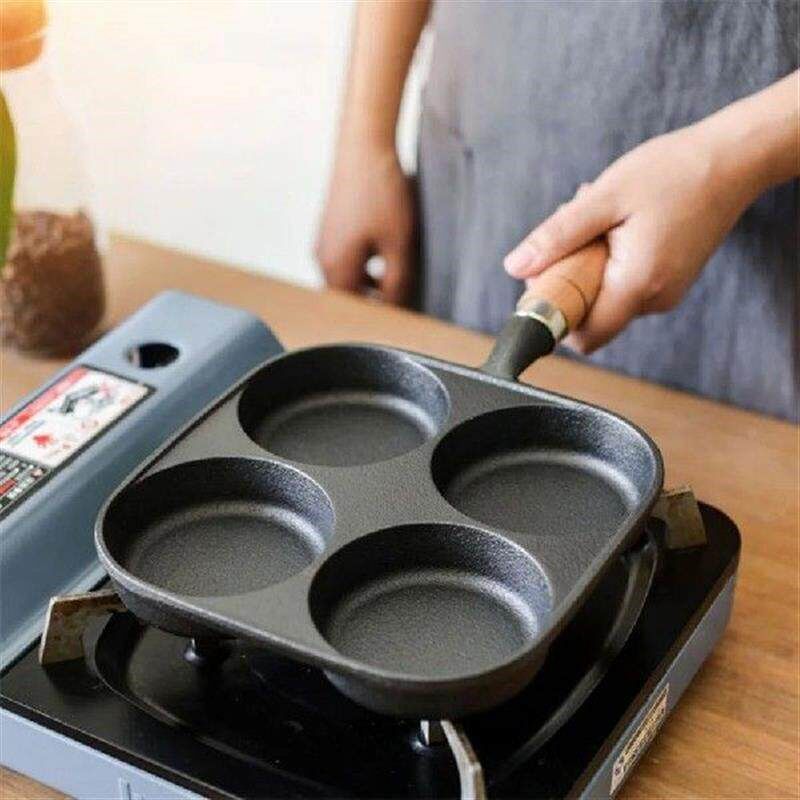4 Hole Omelet Pan Omelette SkillGet Nonstick Divided Egg