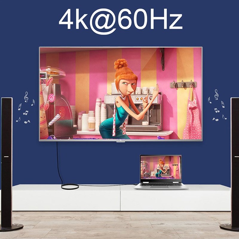 Displayport DP to HDMI 2.0 Optical Fiber COables Male to Mal