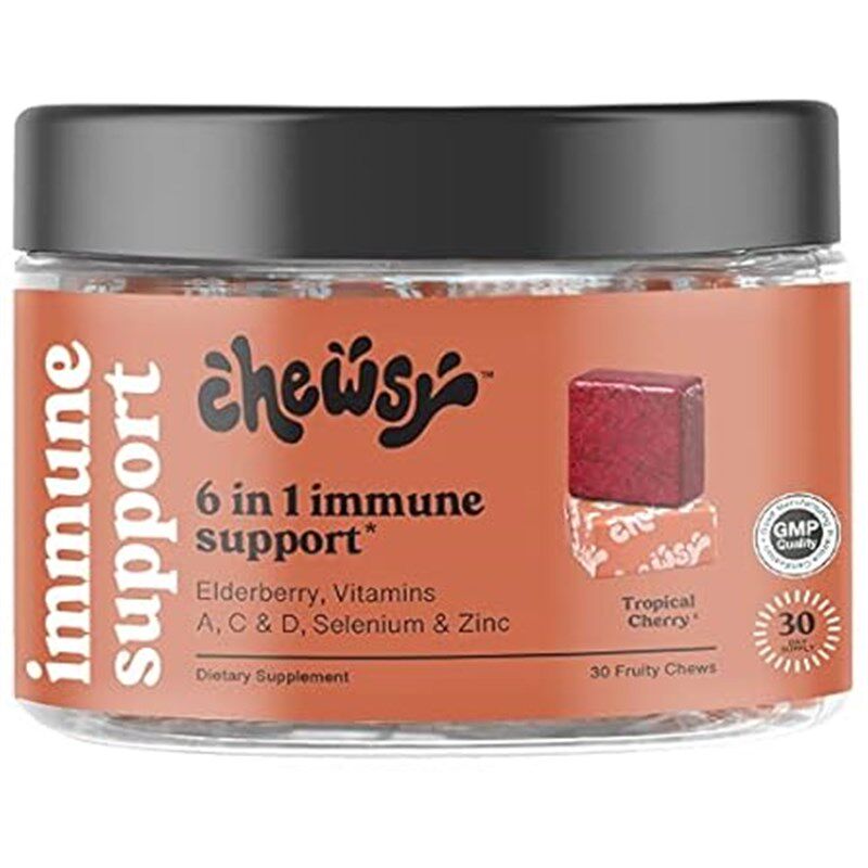 6合1免疫支持补充水果咀W嚼与接骨木