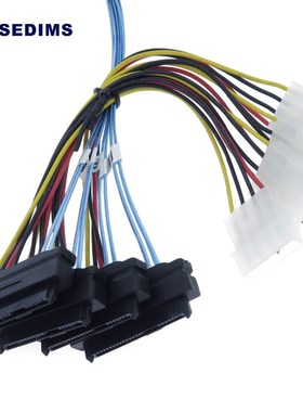 Internal Mini SAS 4i SFF-8087 36 Pin to SAS 4x SFFV-8482 29P