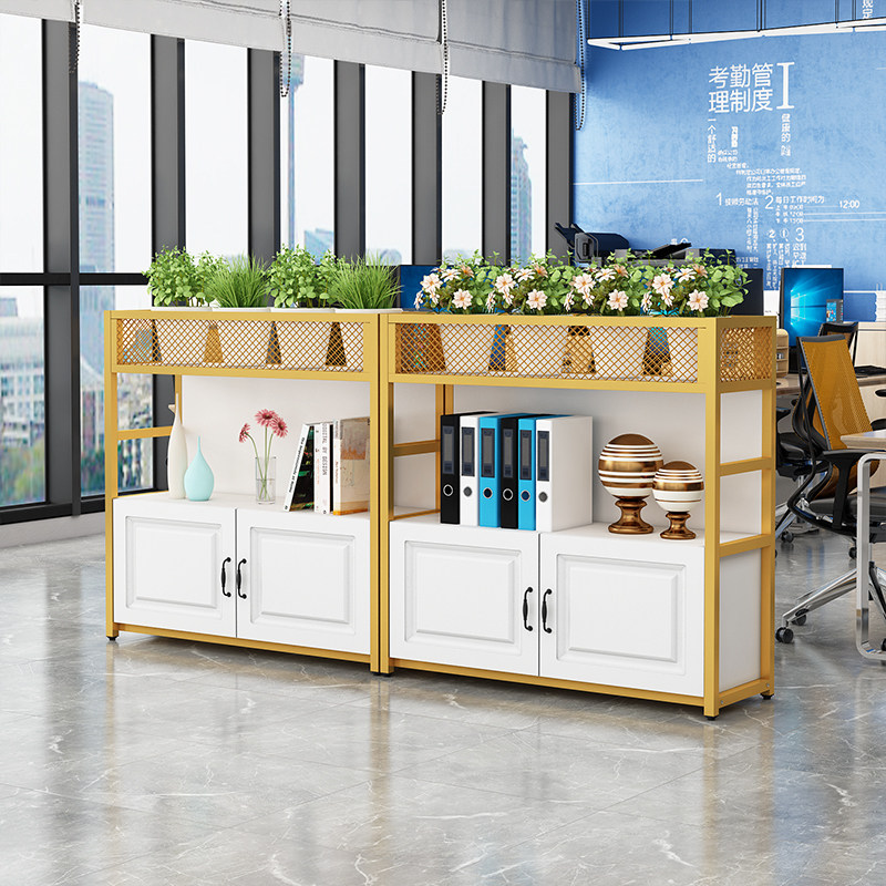 办公室花槽柜屏风隔断柜桌边y矮柜文件柜铁艺花架储物柜区域矮隔,商业/办公家具,花槽柜,淘宝优惠券,粉丝福利购,淘宝优惠卷