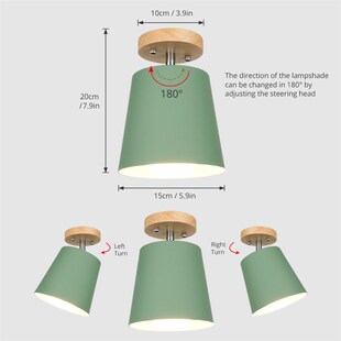 LED Cbeiling Light Iron Wood ceiling lamps Nordic Modern Cei