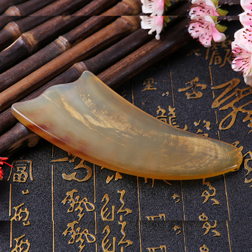 牛角刮痧板面部拨筋棒全身通用脖E子颈椎身体腿背部肩颈脸神器