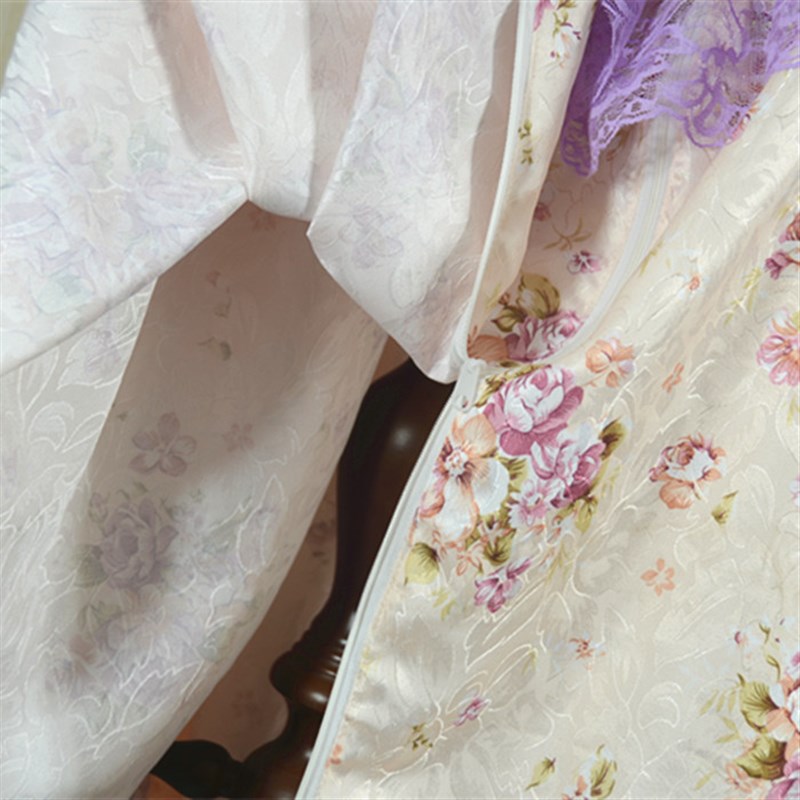 挂烫机罩中式贡缎蕾丝定做款式紫衣D帽间衣柜衣橱防尘罩大衣西服