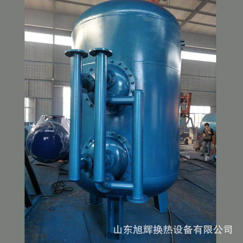 碳钢外壳内衬铜浮动盘管容积式换热器浮动盘管半容积式换热器