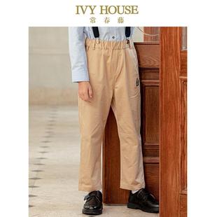 HOUSE常春藤儿童装 百搭复古休闲裤 男童长裤 款 子基础 春秋季 IVY
