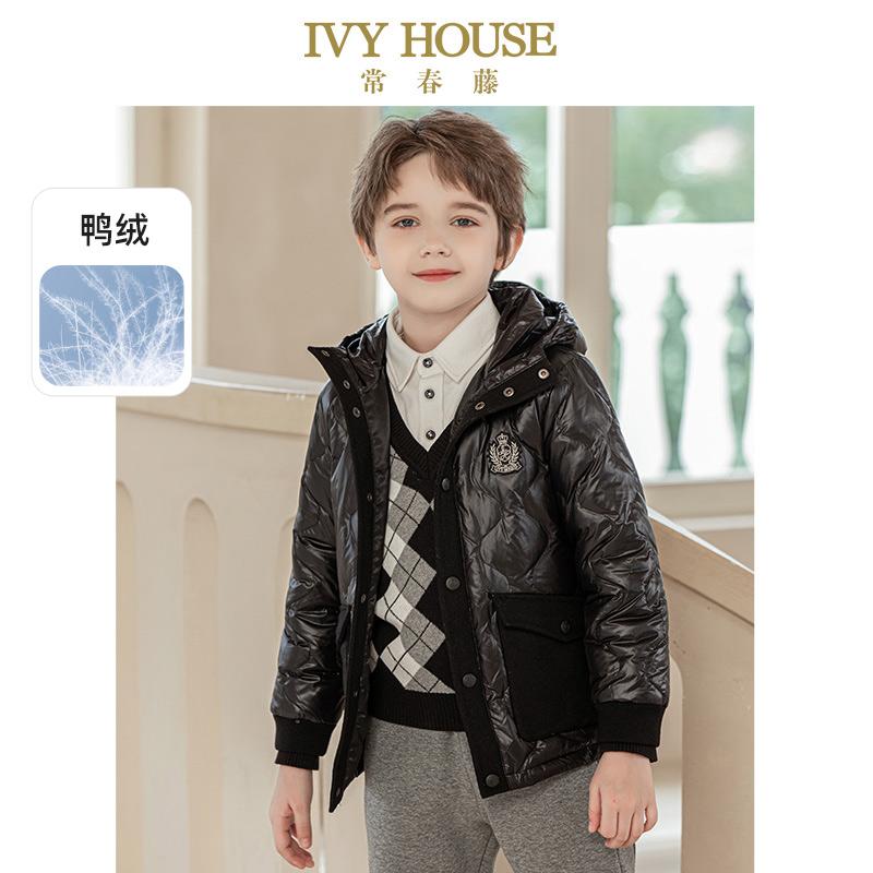 24冬男童三防羽绒服外套