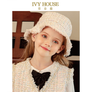 小香风渔夫帽时尚 IVY 款 女童帽子春季 洋气 HOUSE常春藤儿童装