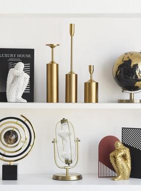 高级感轻奢创意摆件样板间客厅玄关酒柜装饰品雕塑艺术人物摆设