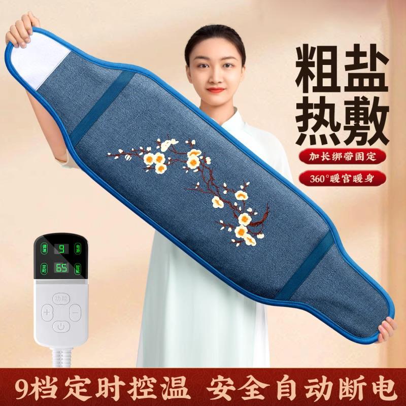 盐袋热敷包电加热海盐粗盐理疗袋子暖宫腰带艾灸艾草肩颈腰部家用