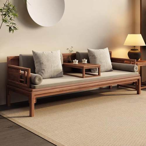 新中式胡桃木全实木沙发客厅2025新款诧寂禅意典雅家俱工厂直销