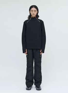 OLIX机能户外时尚圆领套头卫衣休闲百搭春上衣男无帽外套薄款春天