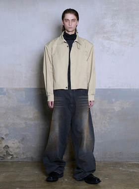 OLIX简约日系休闲痞帅水洗秋冬加厚亲肤百搭流行九分牛仔男装长裤