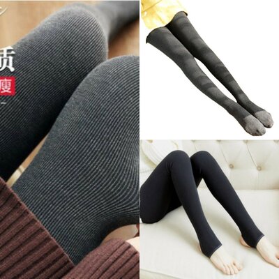 女显瘦连袜螺纹哑光打底袜女裤袜