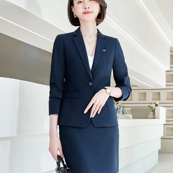 职业西装女工作服套装气质酒店前台制服工作装小西服工装上衣外套