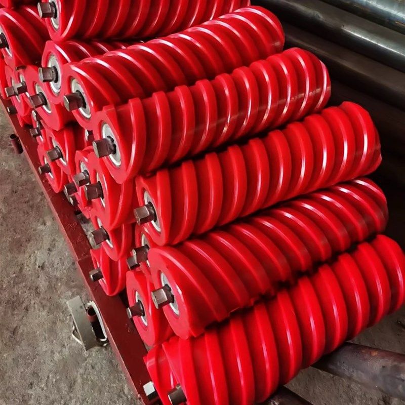 输送机聚托氨酯辊无动力缓冲托辊滚筒高分子尼龙螺旋包胶耐磨定制,搬运/仓储/物流设备,输送机,淘宝优惠券,粉丝福利购,淘宝优惠卷