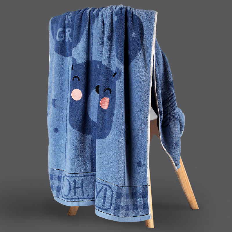 纯棉浴巾加大卡通可爱抹胸成人男女加厚超吸水柔软游泳儿童韩版冬