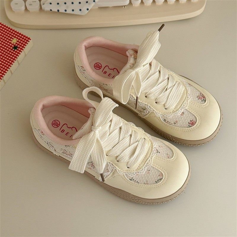 小众韩系透气板鞋女款2025夏季新款厚底百搭配裙子小白鞋学生鞋女,女鞋,休闲板鞋,淘宝优惠券,粉丝福利购,淘宝优惠卷