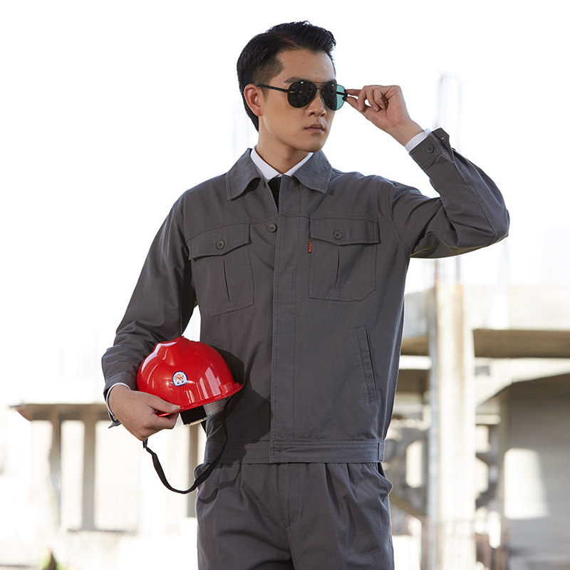 纯棉工作服劳保服套装男春秋电焊工防烫电网公司耐磨工装制服定制