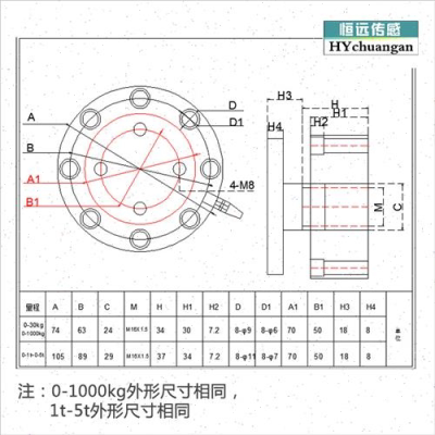 定制适用称重传感器高精度轮辐式拉压力荷重测力传感器平面受力重