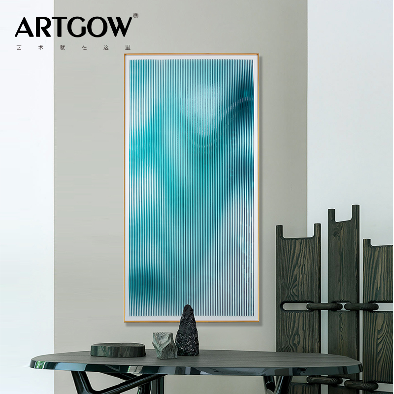 亚克力立体实物装置画现代抽象软装客厅背景墙装饰画Y竖版大幅挂