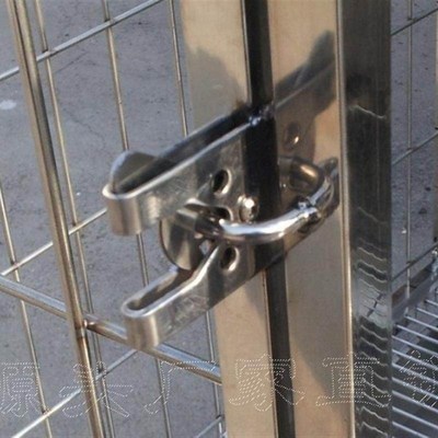 锁扣 自动不锈钢撞锁动物锁门扣锁铁撞锁狗锁配件定狗笼