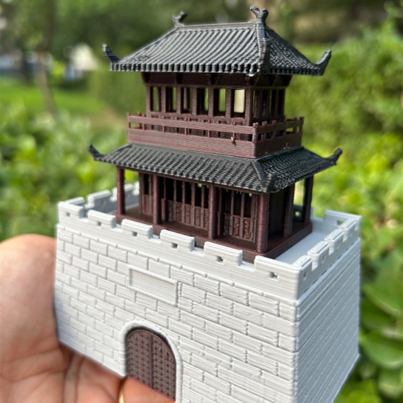 万景楼微景观摆件吸水假山户外景观造景盆景水陆缸摆件防水摆件