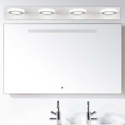 镜前灯卫生间简约浴室柜壁灯打孔洗手间镜柜厕所镜子灯Zled镜灯