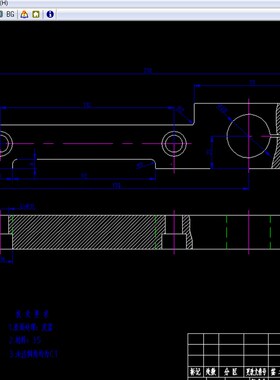 测微仪架零件的加工工艺及钻211孔的夹具设计2D图机械CAD素材