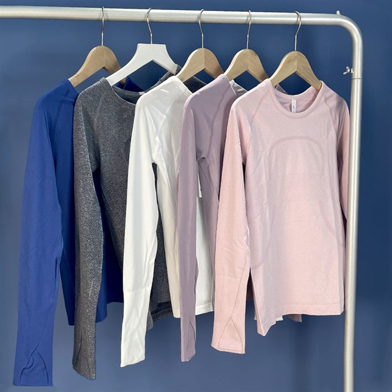 2.0女士运f动长袖 T 恤瑜伽服锦伦弹力跑步速干健身上衣紧身衣