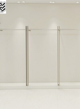 服装店展示架不锈钢黑色上墙x架女装落地式陈列架简约货架挂衣架