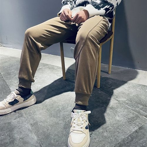 【好物】纯棉剪刀裤春秋季新款男款单裤男生卫裤休闲裤潮流束脚