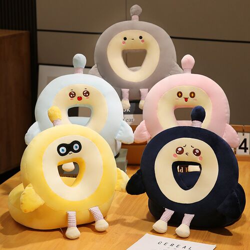 蛋仔午睡枕儿童夏秋冬午休枕中小学生专用枕头午睡神器趴睡枕冰丝