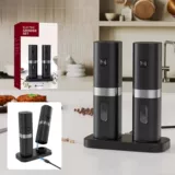 USB -аккумуляторная электрическая соль и измельчительница перца установлена на основание C