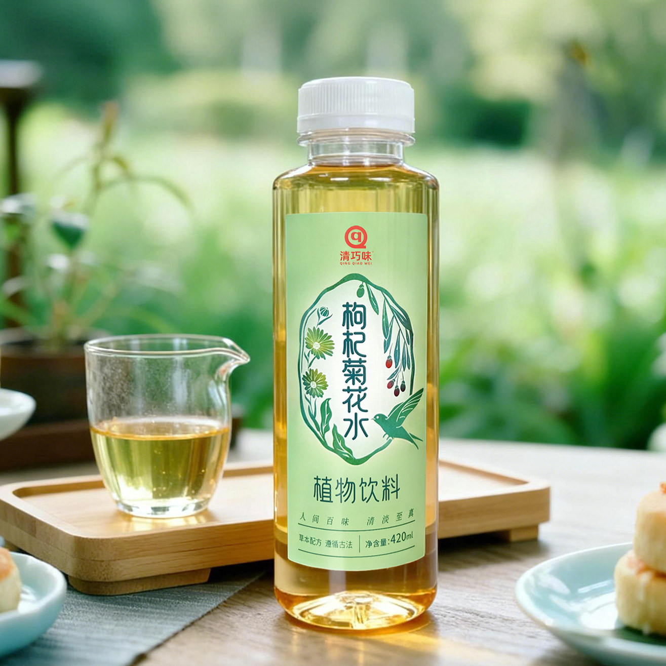 清巧味枸杞菊花水看累了0蔗糖0脂0卡0防腐无糖饮料养生菊花茶桑葚