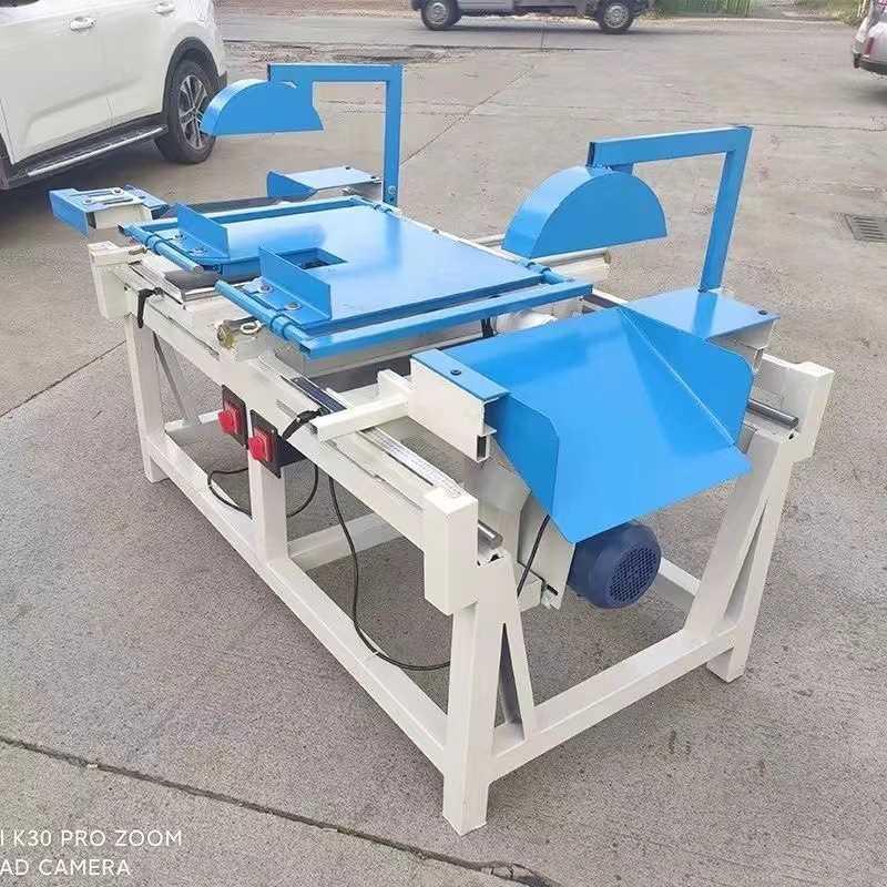 双端齐头锯全自动可双888边齐边锯头双锯式调双头裁板锯木工断木