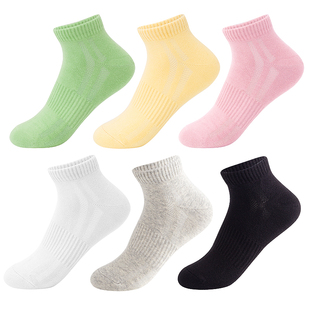 MaxDavid抗菌袜纳米银防臭女袜时尚 多彩全棉袜吸汗除臭短筒运动袜