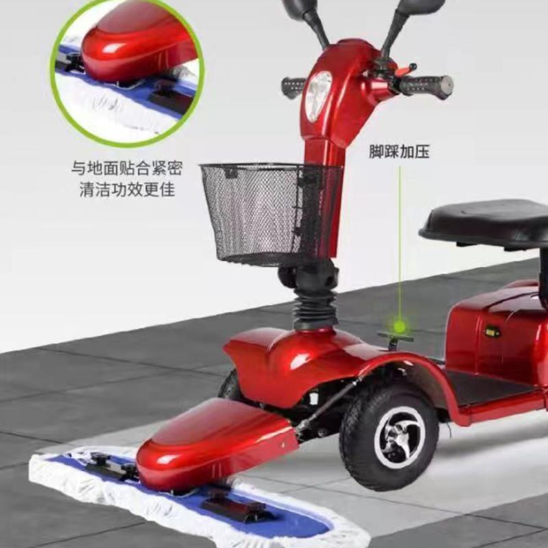 电动四轮尘推车电动三轮拖地车铅酸电池电动小型尘推车厂家