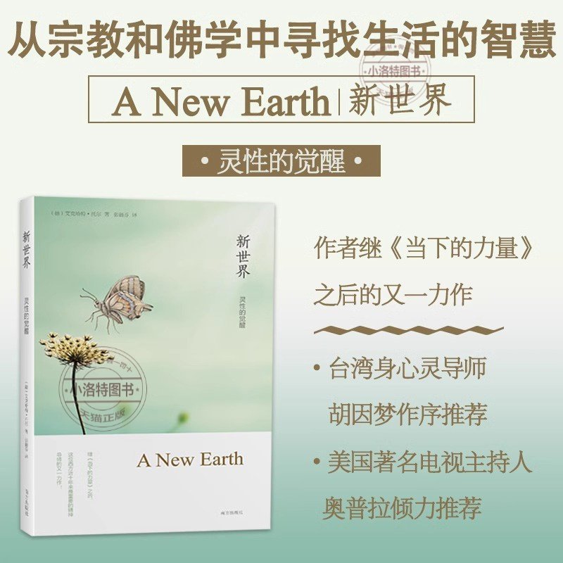 官方正版 新世界灵性的觉醒 艾克哈特托尔著遇见未知的自己张德芬译从宗教和佛学中寻找生活智慧哲学宗教读物书心理学心灵修身书籍