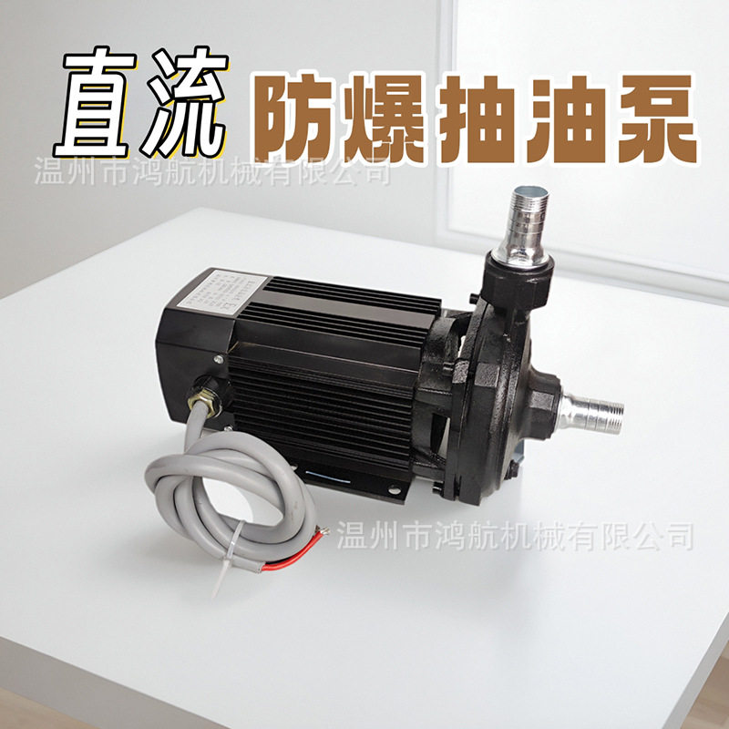 12V24V车载大流量防爆抽油泵柴汽油加油机输油泵铜叶轮离心增压泵